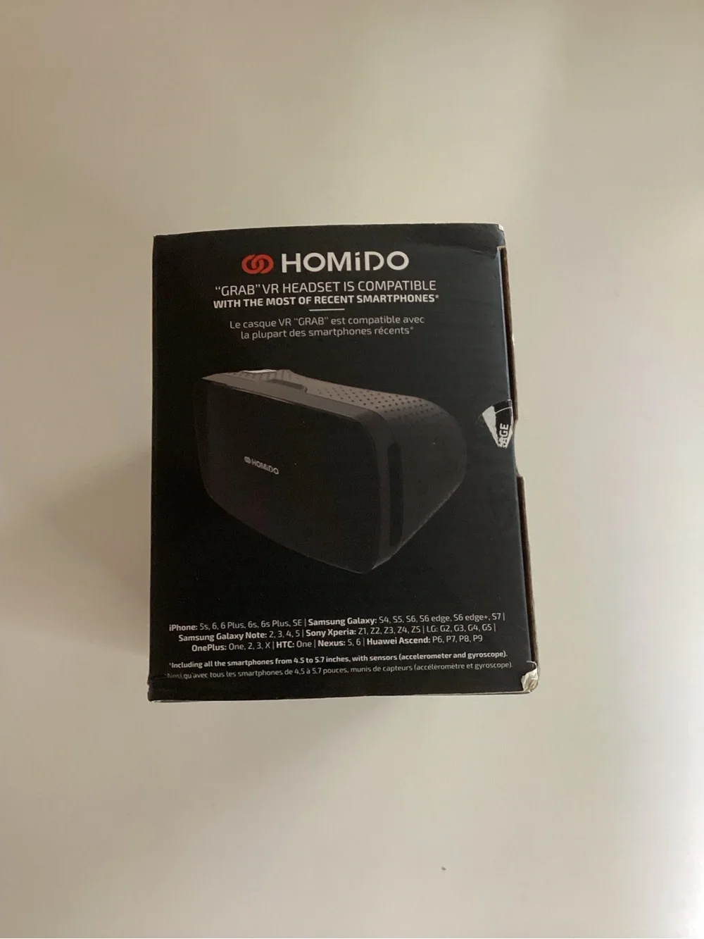 Homido Grab Virtual Reality Headset For Smartphones 3D Watch Google Cardboard